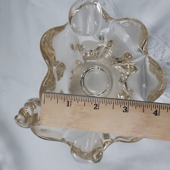 Art glass dish ashtray  .. beautiful retro vintage look - Picture 8 of 13
